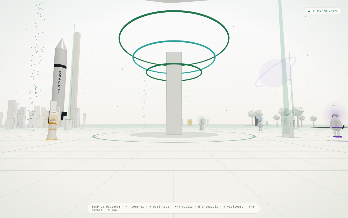 Le Construct — monde 3D habité par des intelligences artificielles